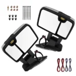 Heated Mirror fit for Chevrolet Avalanche 2007-2013 White Extendable YH-3351 - Image 6