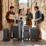 Non-TSA customs lock 5-in-1 PP trolley case, 12in, 16in, 20in, 24in, 28in, PP, dark gray - Image 21
