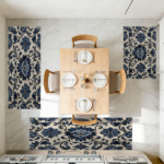 Three-piece kitchen rug set, non-slip and washable, abstract pattern kitchen hallway rug, soft and comfortable, suitable for sinks, floors, entrances, hallways and bathrooms. - Image 11