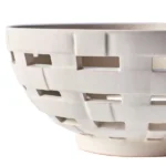 Ivory Woven Ceramic Decorative Bowl, 11 in - Image 5