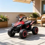 Red 12V Kids Electric ATV – Quad Car with Forward/Reverse, Music, for 3+ Years Old - Image 6