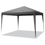 Same Code 00418742 10'x10' Gazebo Waterproof Outdoor Canopy Patio Tent Party Tent for Wedding BBQ Cater, Black - Image 4