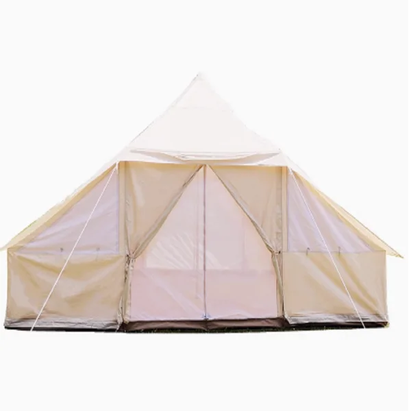 5-8 Person Luxury Glamping Bell Tent, Waterproof Oxford Outdoor Camping Hotel Tent