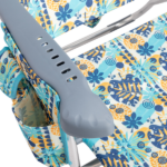17 Inch Seat Height Beach Chair for Adults, Folding Portable Camping Chair with Headrest, Cup Holder, Side Pocket & Bottom Storage Bag, 7-Position Adjustable Aluminum Beach Chair, Heavy Duty 265 LBS Capacity, Oxford Fabric for Beach, Patio, Pool, Vintage Summer Print - Image 25