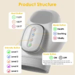 Cordless Hand Massager with 14 Airbags, 3 Massage Modes 5 Intensity Levels 3 Heat Levels for Arthritis Carpal Tunnel Relief,Cordless Hand Massage Tool for Arthritis Carpal Tunnel Pain - Image 3