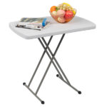 Replace 59374361 76*50*70.5cm Liftable Garden Plastic Table White - Image 40