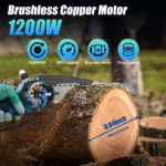 2-in-1 Cordless Pole Saw & Handheld Chainsaw, 1200W Brushless Motor with 2×3000mAh Batteries, 13FT Reach Adjustable Head, Auto Oil Lubrication & Safety Kit for Tree Pruning - Image 14
