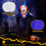 Replace 82852062 3.3 FT Halloween Inflatable Clown Broke Out from Window Outdoor Decorations, Scary Blow up Decor with Built-in LED Lights for Holiday Party Yard Lawn Garden Decor Indoor Outdoor - Image 10