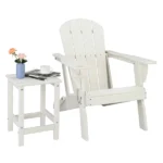 36*36*47cm Single Layer Square HDPE Side Table White - Image 11