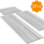 Three-piece kitchen rug set, non-slip and washable, abstract pattern kitchen hallway rug, soft and comfortable, suitable for sinks, floors, entrances, hallways and bathrooms. - Image 2