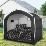 7.2×5.1×6 Ft Outdoor Bike Storage Shed Tent Waterproof Bicycle Shelter for 5 Bikes - Image 2
