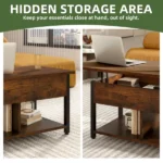 Coffee Table with Storage, Lift-Top Wooden Center Table for Home & Office, Rustic Brown(Shipment from Walmart) - Image 6