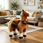 Kids Riding Pony – Ride on Horse Toy for Outdoor Activity, Wheels & Neighing Sounds 3-5 Years - Image 4