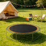 Orange 12' Trampoline Replacement Mat – 72 V-Hooks, Fits 5.5" Springs, for Backyard Old Trampoline Surface Upgrade (Spring & Frame not Included) - Image 5