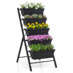 5-Tier Vertical Raised Garden Bed with Removable Planter Boxes & Drip Trays - Image 3