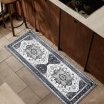 Boho Kitchen Rug Sets 4 Piece with Runner Non Slip Kitchen Rugs and Mats Washable Kitchen Mats for Floor Thick Kitchen Floor Mat Carpet Runner Rugs for Hallway Laundry Holiday Decor - Image 8