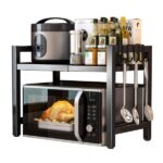Multifunctional Kitchen Cupboard with Adjustable Shelves, Stemware Rack & Drawer, Anti-Toppling Design - Image 16