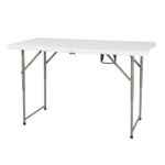 4ft Foldable Lift Patio Plastic Table White SAME AS 21616655 - Image 2