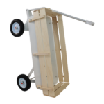 Outdoor carriage, all terrains, wooden railings, solid tires, garden carriage,Load-bearing capacity: 176LBS - Image 16