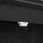 K&K 71" Tall Kitchen Pantry Cabinet with 3 Pull Out Cabinet Organizers, Farmhouse Embossed Texture Storage Cabinet with 6 Door Shelves, 2 Drawers, Freestanding Cupboard for Kitchen, Dining Room Black - Image 11