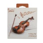 [Do Not Sell on Amazon] 3/4 4/4 Nickel Silver Wound Violin Strings Set Silver - Image 7