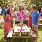 18 Inch Height Adjustable Prize Wheel with Smooth Spin, 2-in-1 Tabletop & Floor Standing Spinning Wheel for Game Carnival Party - Image 10
