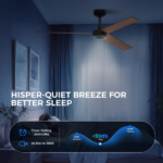 52 inch Modern Ceiling Fan with Lights,Remote Control, 3 Plywood Blades,6-Speed,Dimmable, Noiseless Reversible DC Motor,Indoor/Outdoor Ceiling Fan for Living Room Bedroom patio, 3D-X3[Unable ship on weekends, TK/TEMU only for pickup, only TX10643 warehouse supports GOFO] - Image 9