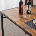 Dining Table Set for 4, Kitchen Table with 2 Chairs and a Bench, 4 Piece Kitchen Table Set for Small Space, Home Kitchen Bar Pub Apartment, Rustic Brown - Image 17