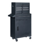 4 Drawstring Cabinet Steel Black Lock 330lb Instrument Cart Storage Room - Image 2