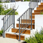 Silver Outdoor 2-Step Iron Handrail - Image 11