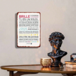 CIFbuy 1PC Vintage French Inspirational Motivational Quote Poster Metal Sign, Waterproof Durable Positive Art Print Wall Decor Ornament TikTok, TikTok, ment Self-pickup Logiopics - Image 5