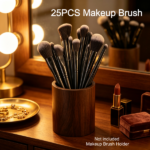 25pcs Makeup Brush Concealer Blush Foundation Eyeshadow Make Up Brush Makeup tools Black (US Logistics only For USPS.TK/TMEU only For self-pickup) - Image 11