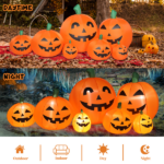 Replace 39662619 7ft Classic 7pcs LED String Lights 7pcs Pumpkin Inflatable Halloween Decoration - Image 9