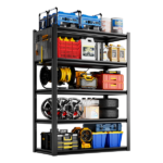 Heavy Duty Garage Shelving Units 72"H48"W24"D, 5-Tier Steel Adjustable Metal Storage Shelves,3000 lbs Industrial Rack for Garage Organization,Basement,Warehouse,Workshop,Utility Shelving for Tools - Image 9