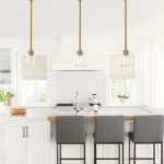 Gold Crystal Pendant Light Fixture Luxury Modern Kitchen Island Chandelier 5.11in Dining Room Hanging Lights, E12 Bulb - Image 3