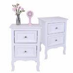 Oid Code 48714449/34800355 2pcs Country Style Two-Tier Night Tables Large Size White - Image 17