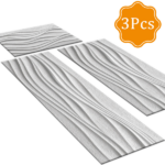Three-piece kitchen rug set, non-slip and washable, abstract pattern kitchen hallway rug, soft and comfortable, suitable for sinks, floors, entrances, hallways and bathrooms. - Image 2