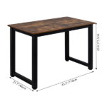 [Old code:20660718]110cm Decent High Strength Wooden Computer Desk Oak - Image 2