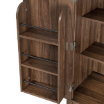 71" Tall Kitchen Pantry Cabinet with 3 Pull Out Cabinet Organizers, Farmhouse Embossed Texture Storage Cabinet with 6 Door Shelves, 2 Drawers, Freestanding Cupboard for Kitchen, Dining Room Brown - Image 10