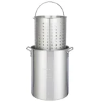 13*32inch Four-Piece Set, Black Round Iron Stove Frame, Silver Aluminum 30qt Turkey Pot 10qt Fish Pot, Gas Fryer - Image 22