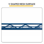 5-layer adjustable shelf Display Rack Iron household shelf with adjustable feet 29.13*13.39*59.06in Navy Blue - Image 7