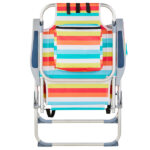 Same Code 14464082 63*70*99cm Heightened Oxford Cloth Silver White Aluminum Tube Bearing 100kg Beach Chair Rainbow Stripes - Image 11