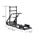 Enhanced and stable racing wheel cockpit, compatible with Fanatec, PXN, Thrustmaster, and Logitech adjustable driving simulators, excluding handbrake, pedals, and monitor -No self pick up - Image 5