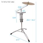Professional Pedal Control Style Double Tom Drum Stand Silver & Black - Image 16