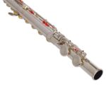 Nickel Plated C Closed Hole Concert Band Flute with E Key - Image 9