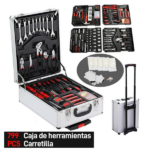 799pcs Aluminum Trolley Case Tool Set Silver - Image 4