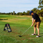 Double-Sided Golf Chipping Net - 5 Target Zones, 420D Oxford Fabric, Black - Image 2