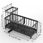 Kitchen Sink Rack Sponge Holder Soap Dish Drain Storage Organizer Brush Holder (US Logistics only For USPS.TK/TMEU only For self-pickup) - Image 3
