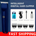 Men Pro Electric Hair Clippers Beard Trimmer Cutting Barber Shaving Machine Blue (US Logistics For USPS/DHL/Fedex/UPS. No designated logistics accepted TK/TMEU only For self-pickup - Image 3
