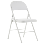 Same Code 71155989 6pcs Elegant Foldable Iron & PVC Chairs for Convention & Exhibition White - Image 10